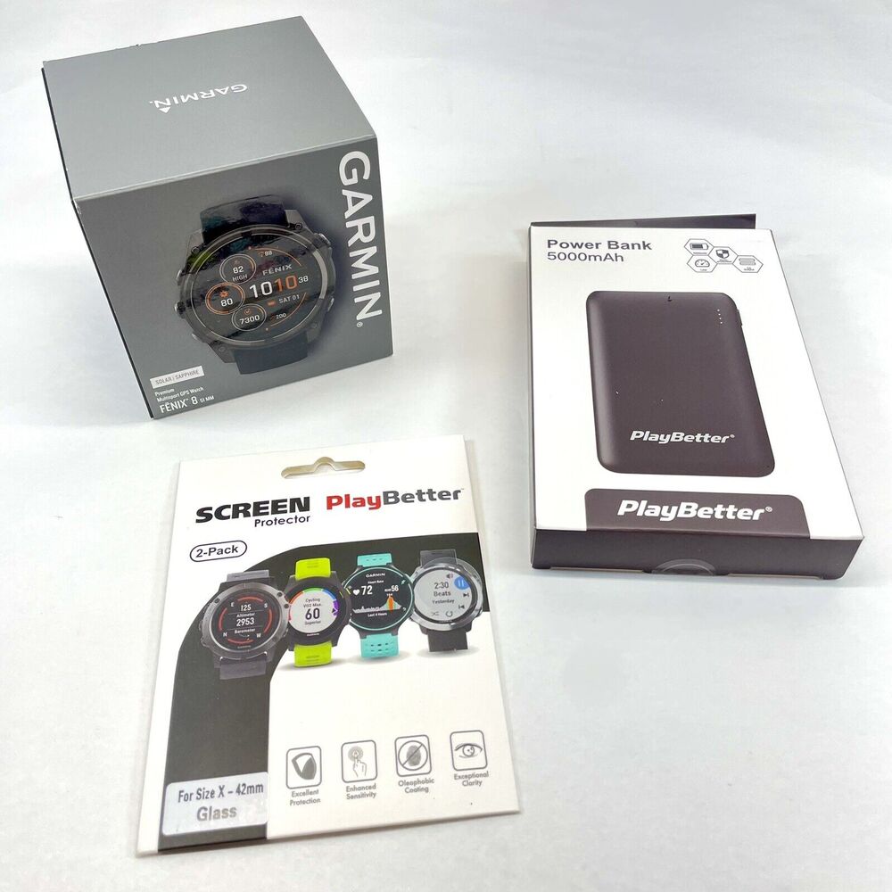 Garmin Fenix 8 x Sapphire Solar 51mm (Brand New) With Extras